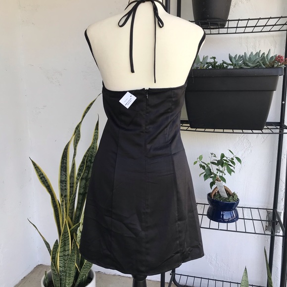 🖤1 LEFT🖤 Black halter slip dress! - Picture 5 of 13